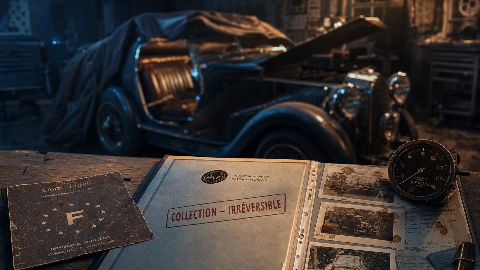 Inconvénient carte grise collection : carte grise FFVE, dossier, voiture ancienne