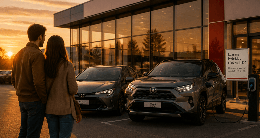 Leasing voiture hybride, deux modèles hybrides devant concession