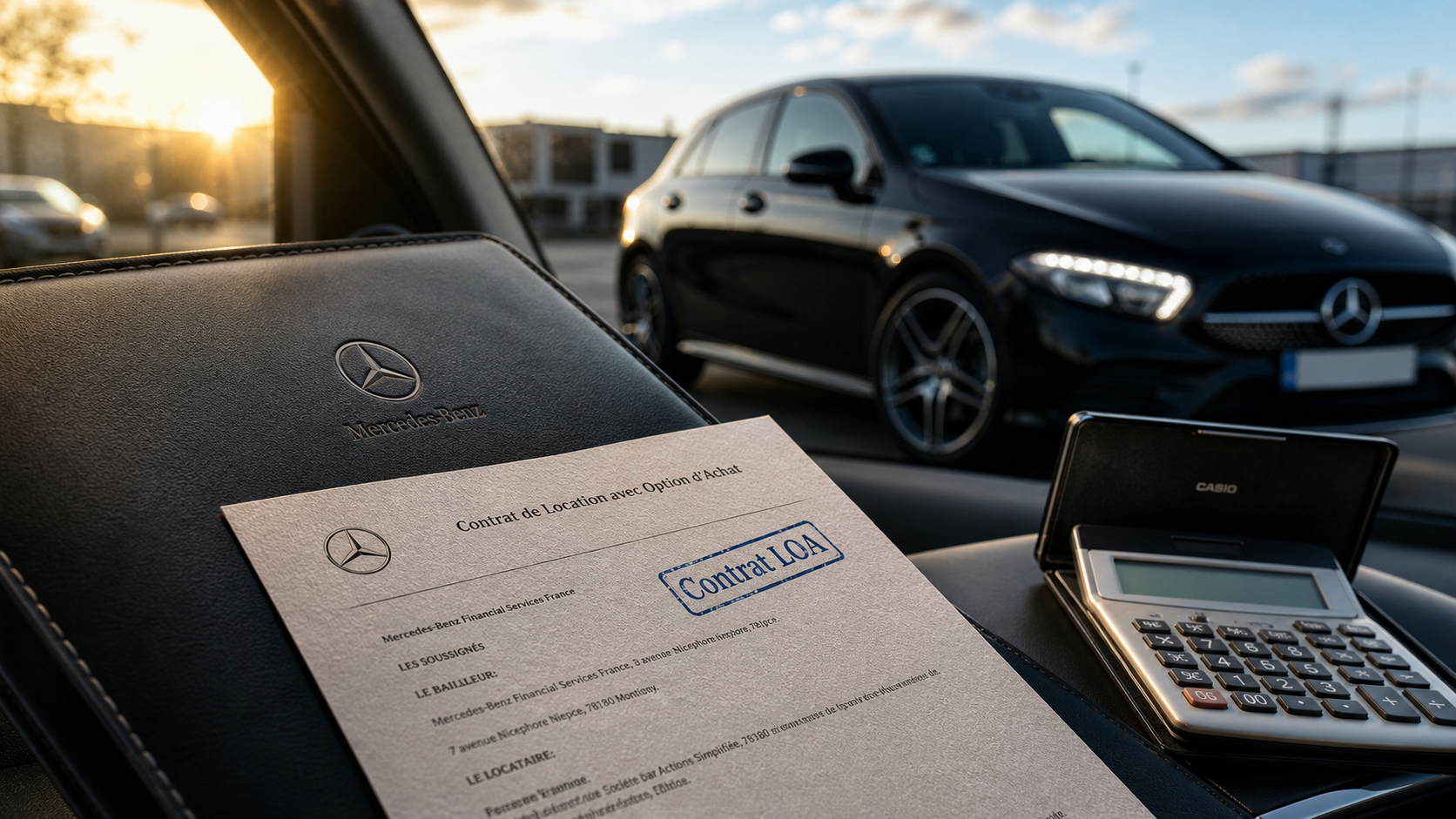 Leasing voiture Mercedes LOA ou LLD : contrat sur voiture