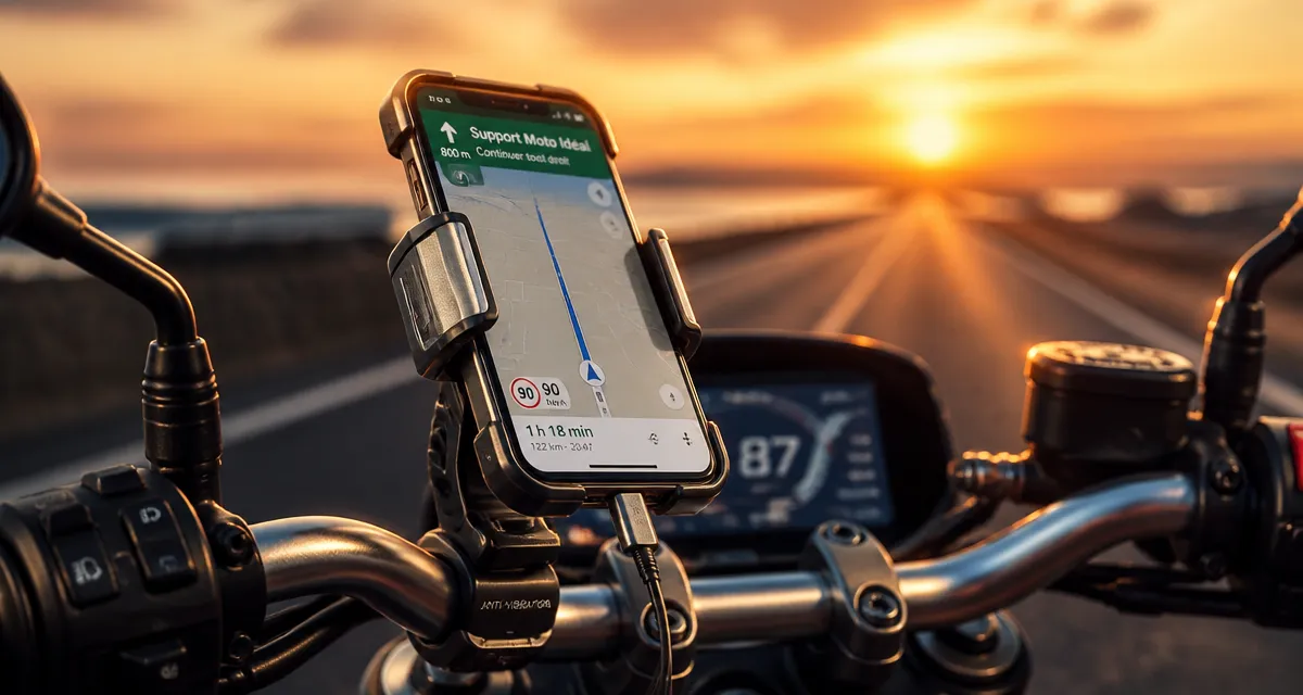 meilleur support téléphone moto fixé guidon