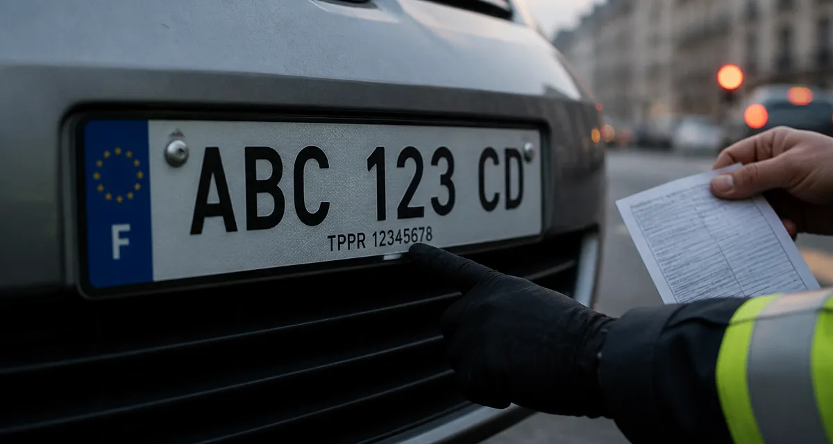 Reglementation plaque immatriculation : plaque et contrôle pour éviter 135 € d’amende