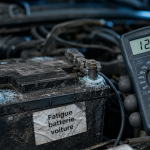 Signe de fatigue batterie voiture : batterie fatiguée et tension mesurée