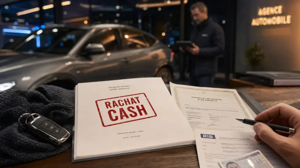 Achat voiture cash : virement rapide et offre ferme sans mauvaise surprise