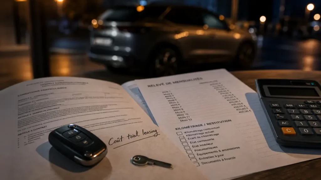 Acheter une voiture en leasing : avantages et inconvénients, coût total leasing et frais de restitution