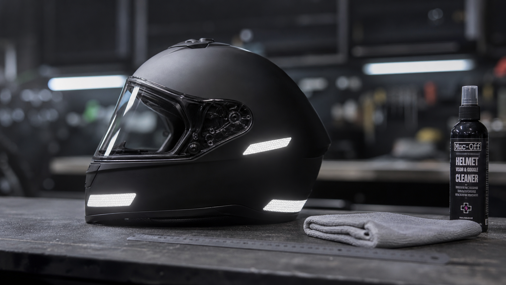 Bande réfléchissante casque moto obligatoire : casque avec bandes rétroréfléchissantes avant arrière côtés