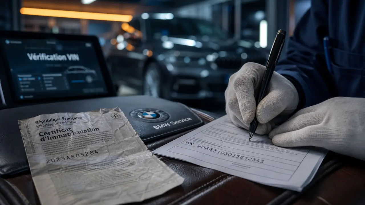 Campagne de rappel BMW : vérification VIN sur document BMW