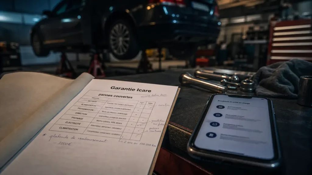 icare garantie voiture : pannes couvertes après 250 000 km