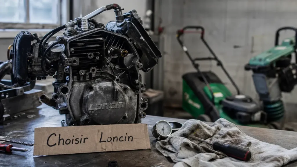 Loncin moteur d’occasion pour tondeuse et compacteur, atelier
