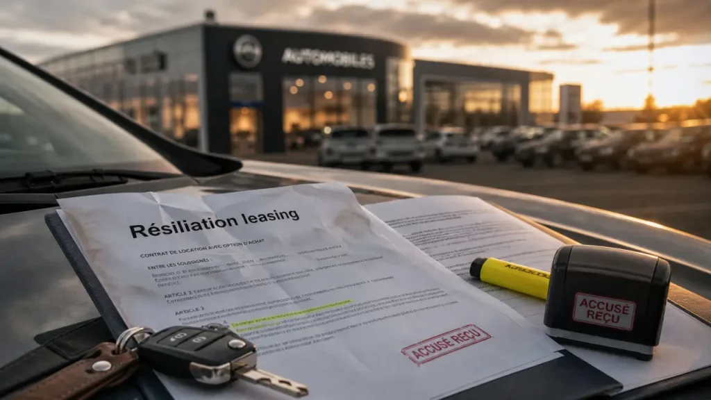 Rendre une voiture en leasing avant la fin du contrat : accusé de résiliation et frais