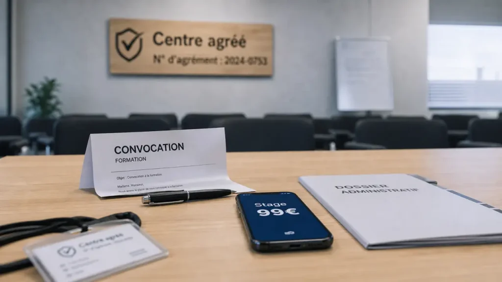 Stage récupération points 99 euros en centre agréé
