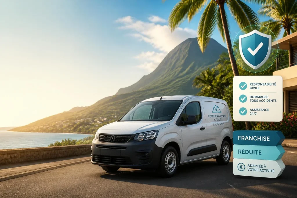 Assurance véhicule pro à La Réunion : tiers, tous risques