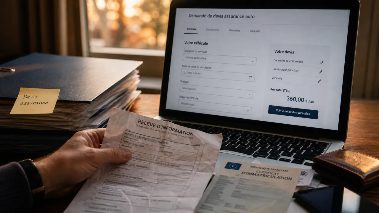 Cardif assurance auto : devis en ligne sur ordinateur