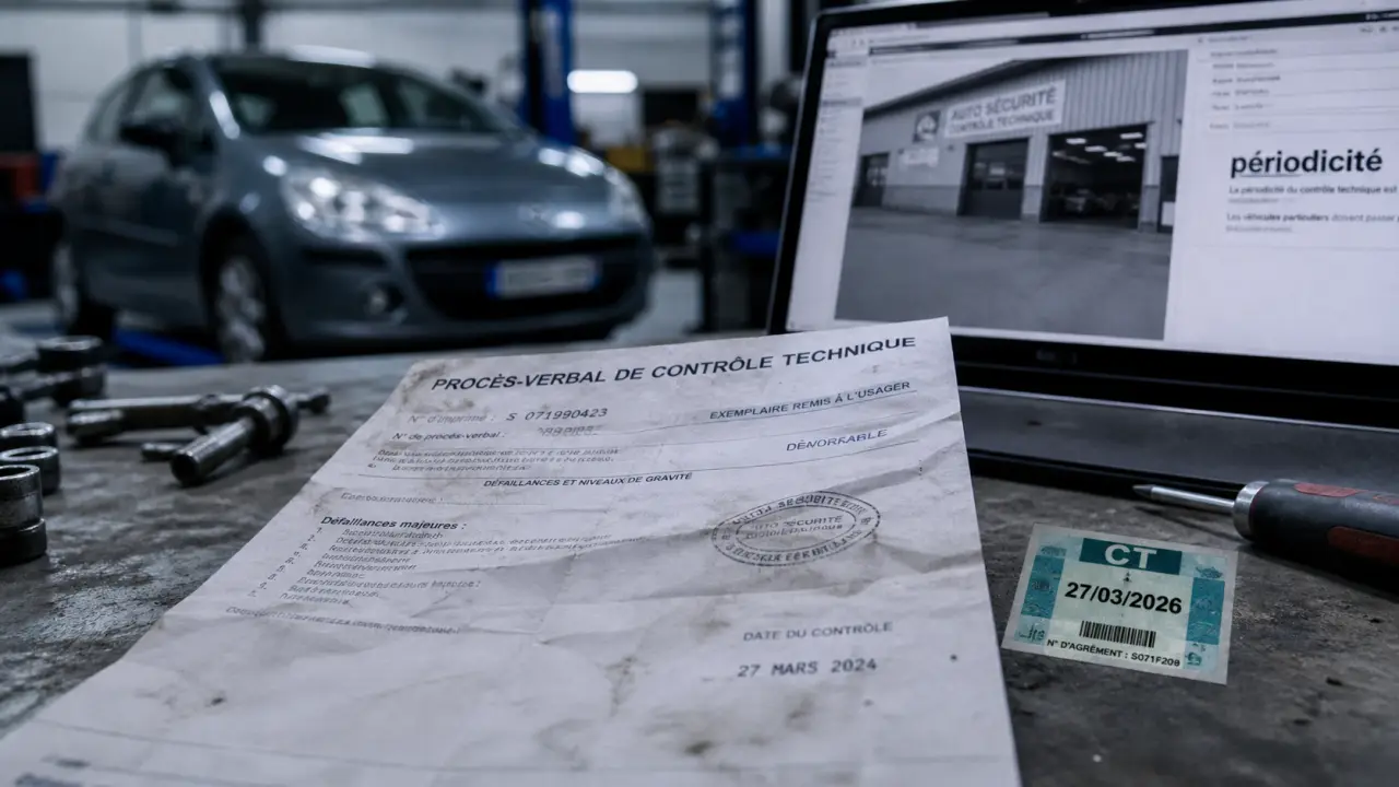 controle technique annuel voiture après 10 ans : procès-verbal