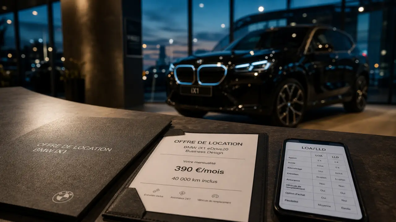 Leasing voiture BMW LOA ou LLD : mensualités en agence