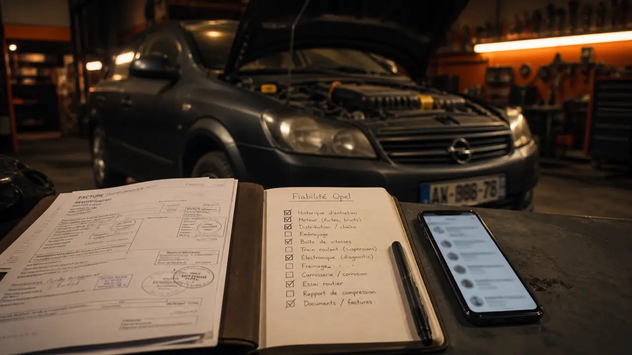 Opel fiabilité : checklist pannes à vérifier avant achat