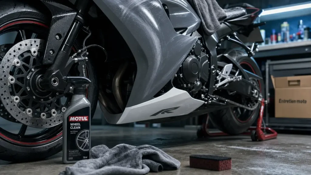 Produit entretien moto : nettoyage et lustrage sans rayures