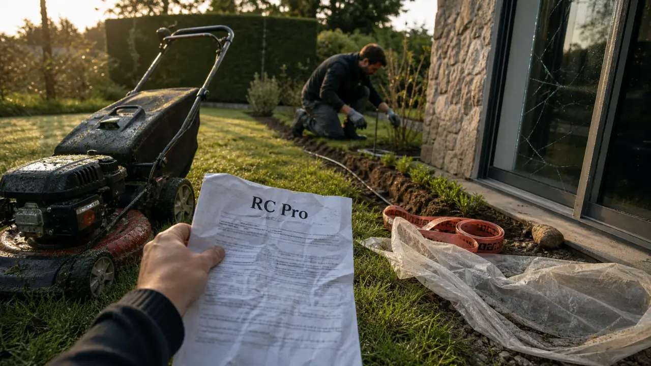 RC pro paysagiste : dommages matériels et corporels après travaux