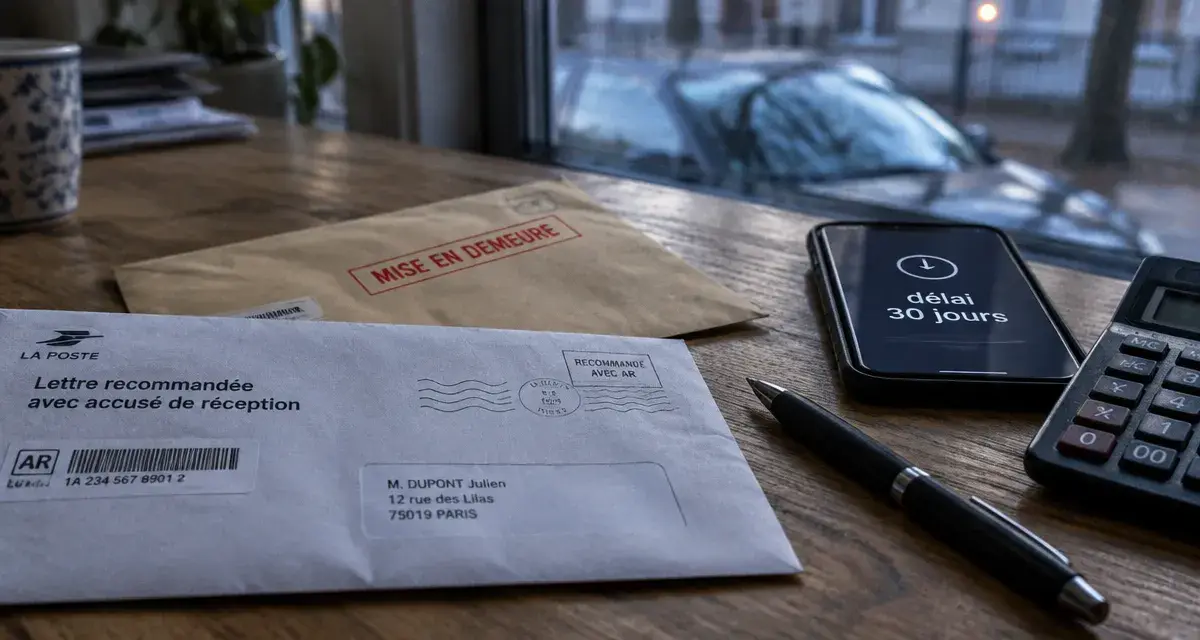 Assurance auto non paiement : mise en demeure, 30 jours avant résiliation