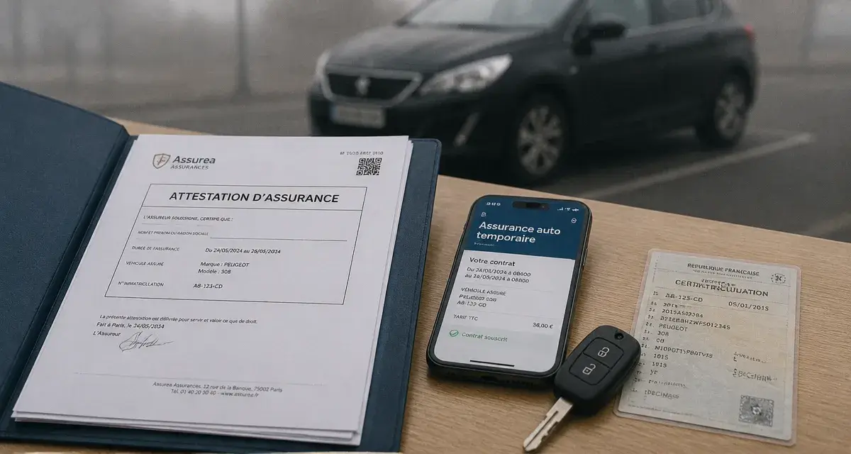 Flash tempo assurance auto : attestation assurance auto temporaire 1 à 90 jours