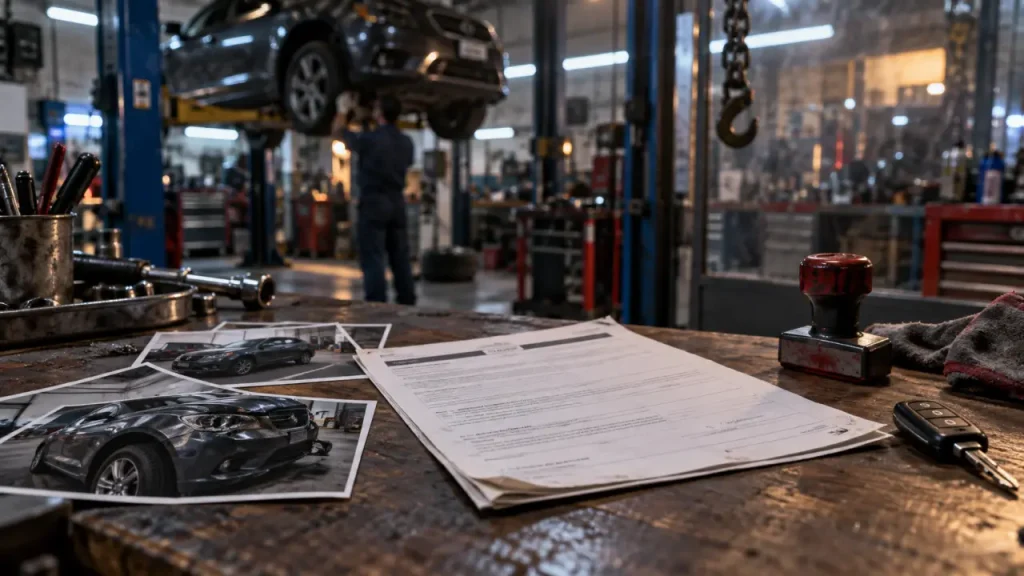 RC pro automobile : sinistre en garage et déclaration assurance