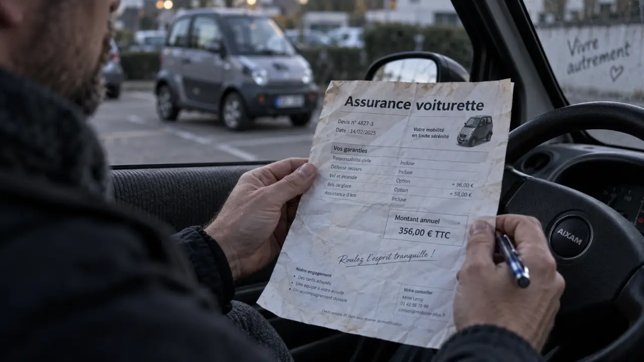 Voiture sans permis assurance tarif : devis