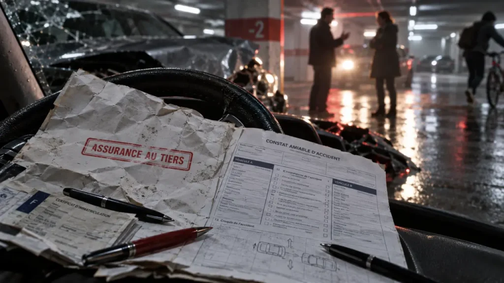 Assurance auto au tiers après accident responsable : constat amiable