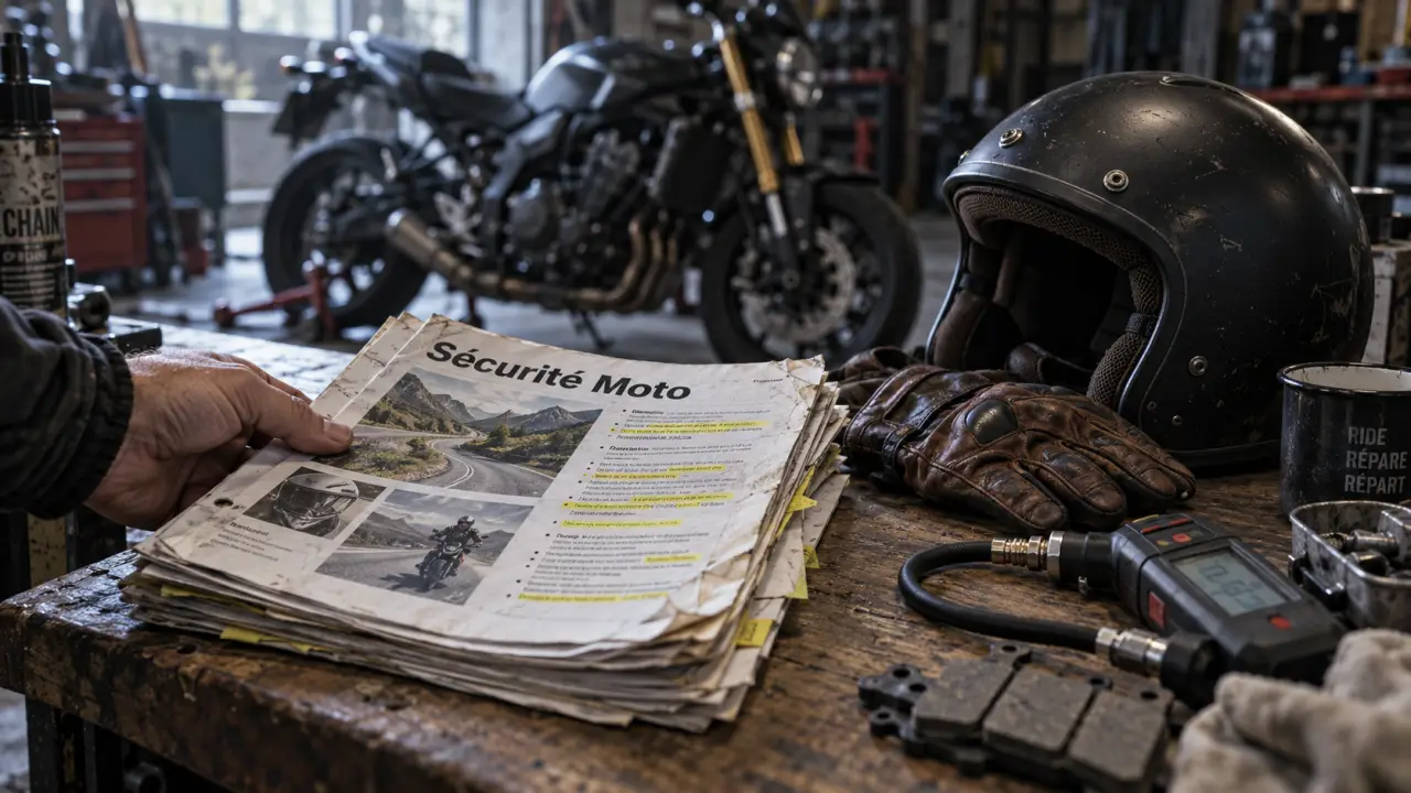Permis moto les fiches sécurité, livret et notions indispensables